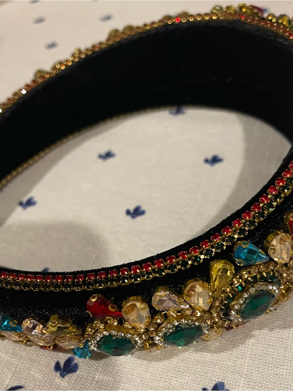 Embellished Jeweled Headband - Multicolor - Picture 2 of 5